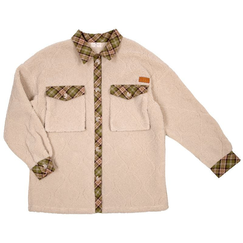 Quilted Shacket - Cream