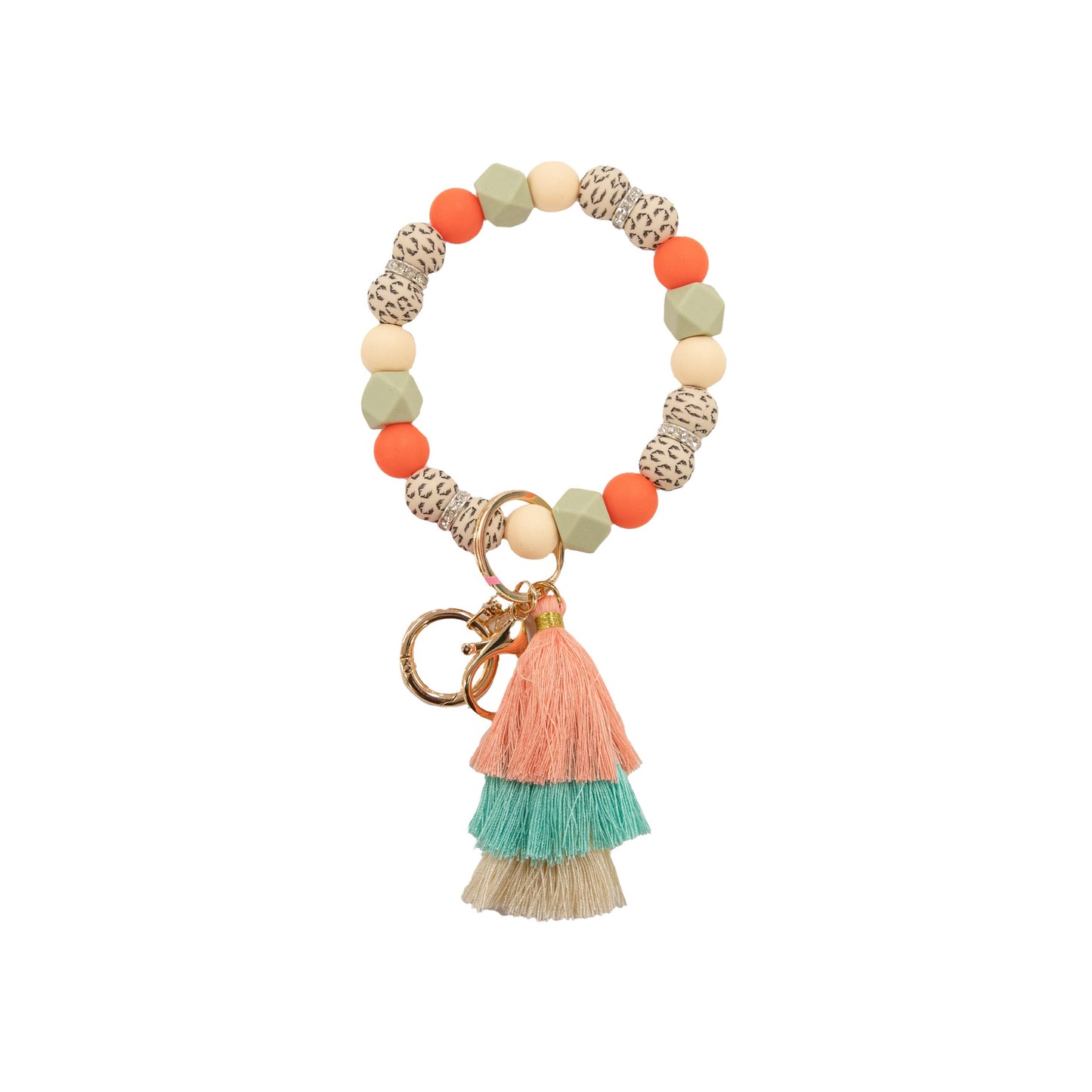 Silicone Bangle Bead Keychains