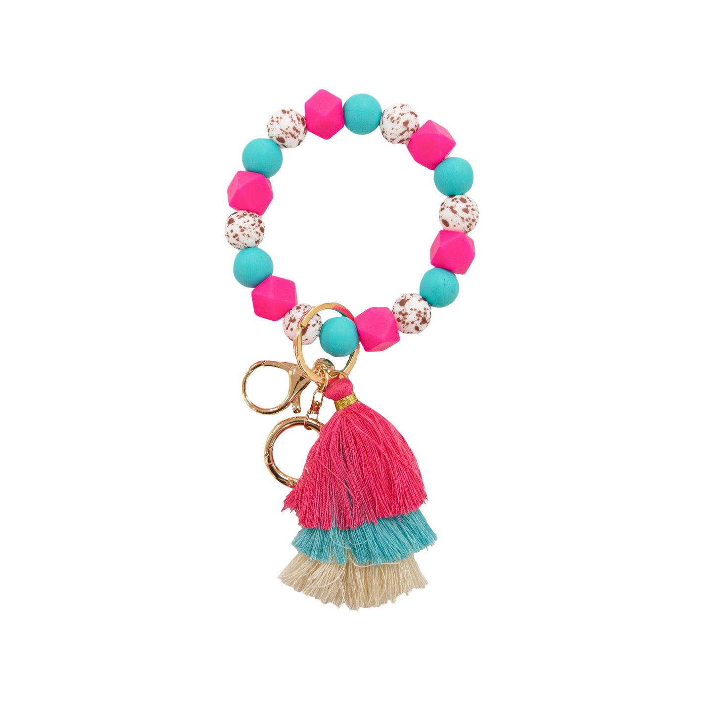 Silicone Bangle Bead Keychains