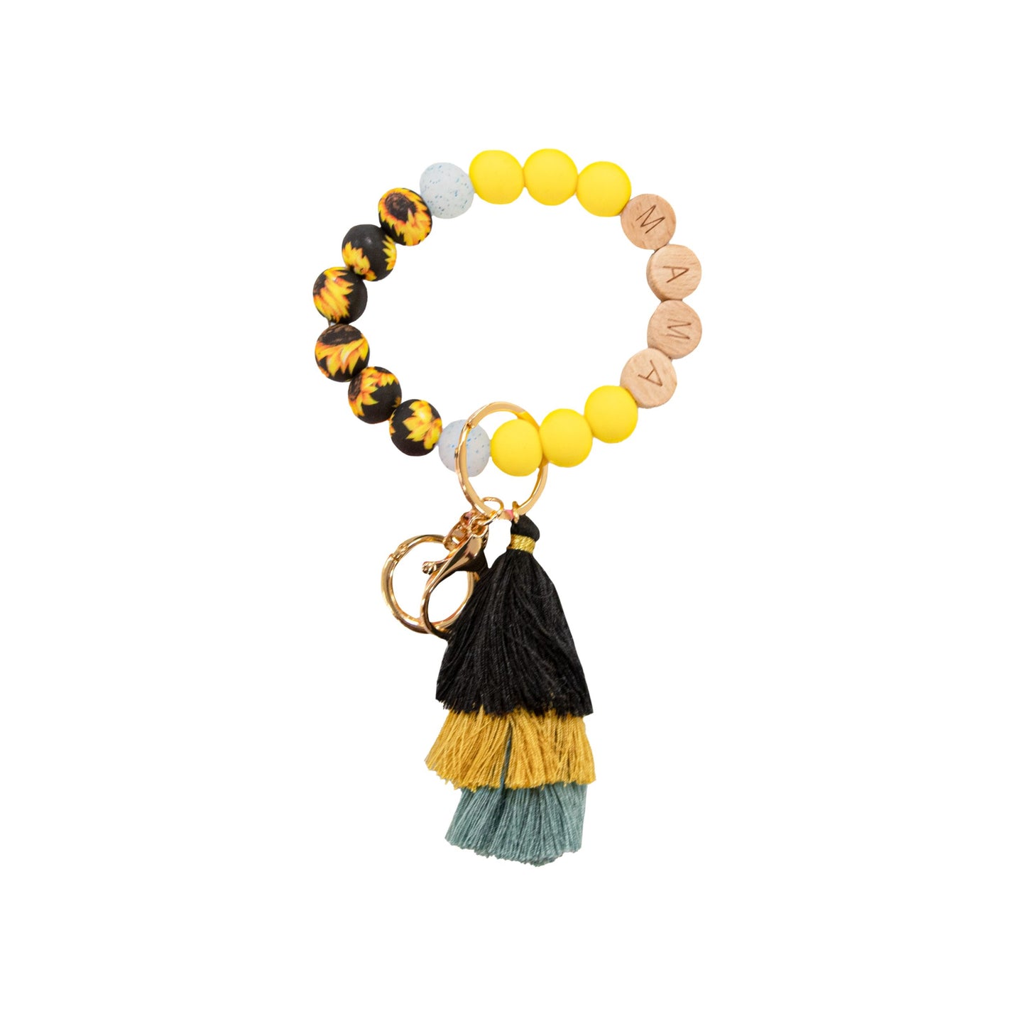 Silicone Bangle Bead Keychains