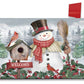 Jolly Snowman Welcome Winter Mailbox Cover