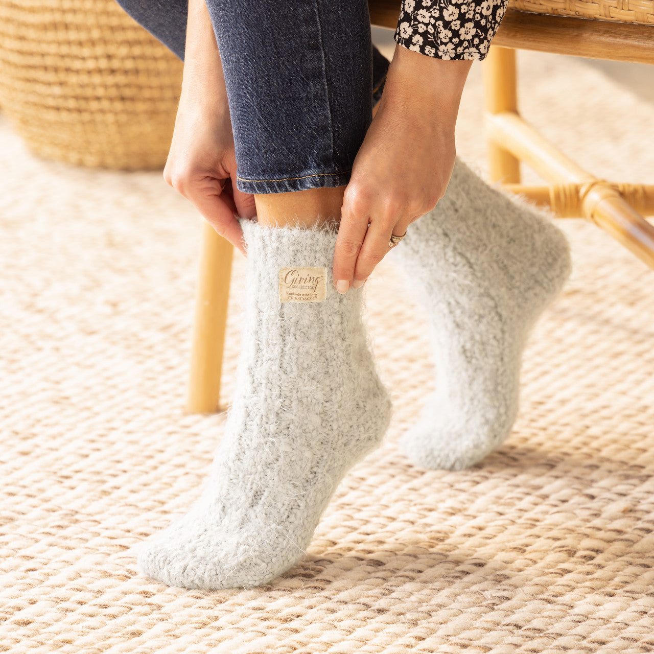 Giving Collection Cool Cream Cozy Giving Socks Set.