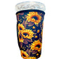 30 OZ Black Sunflower Insulated Cup Cover Sleeve