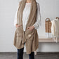 Giving Collection Camel Brown Giving Shawl With Pockets