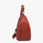 M2342 Nikki Dual Compartment Sling Pack Bag: Wine