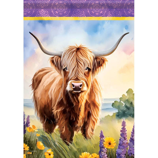 "Highland Cow" Dura Soft™ Garden Flag