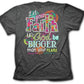 Cherished Girl Womens T-Shirt Big Faith: Charcoal Heather