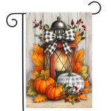 Harvest Lantern Glow Garden Flag