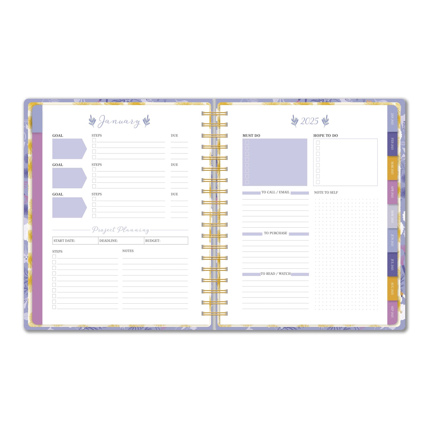 2025 Garden Bee High Note® Deluxe Hardcover Planner