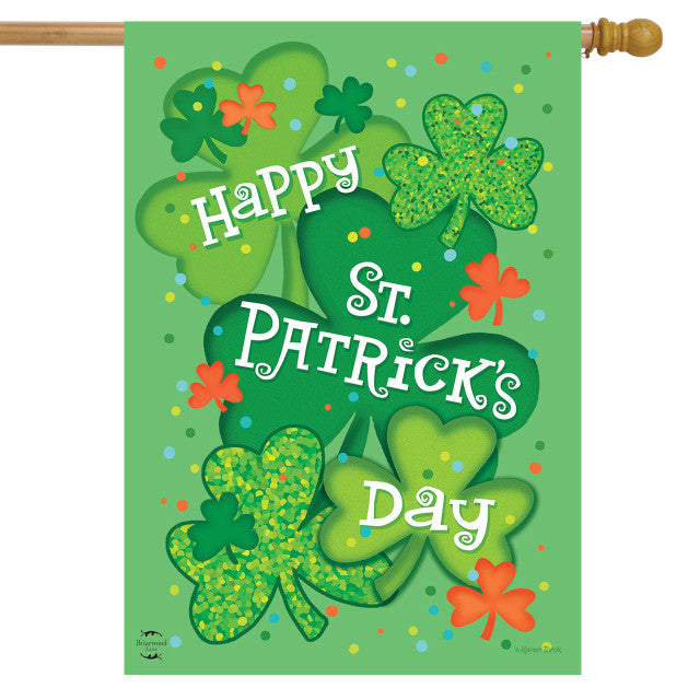 St. Patrick's Day Celebration House Flag