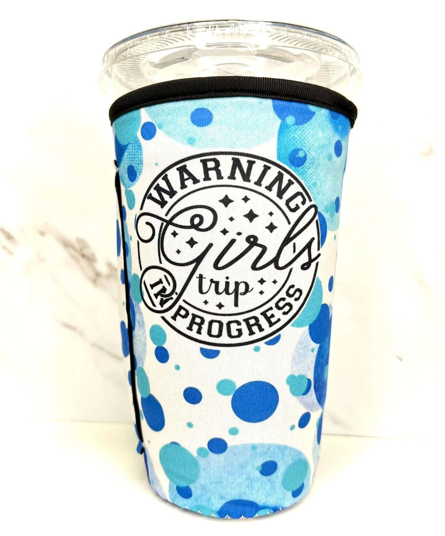 20 OZ I Run On Coffee Chaos Cuss Words Insulated Cup Cover Sleeve