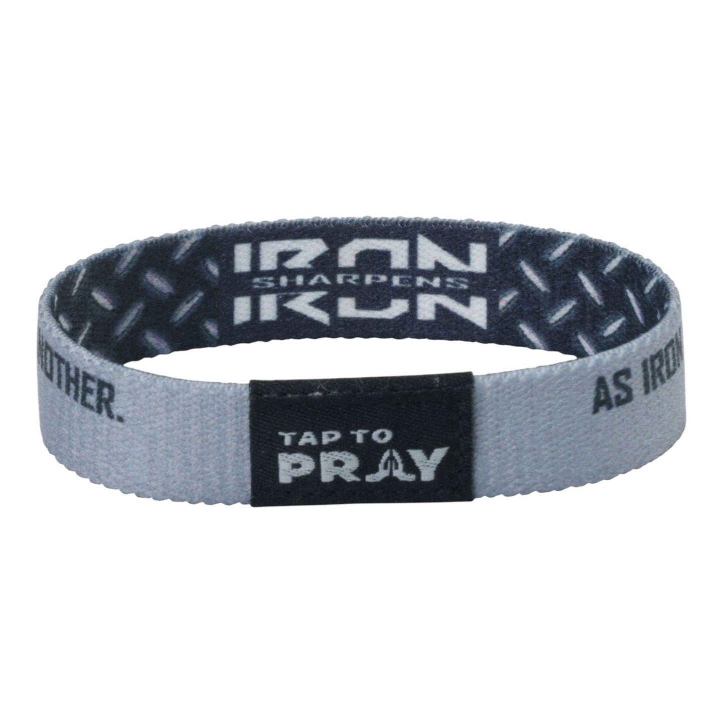 Tap To Pray® Wristband – Iron Sharpens Iron: Extra Large