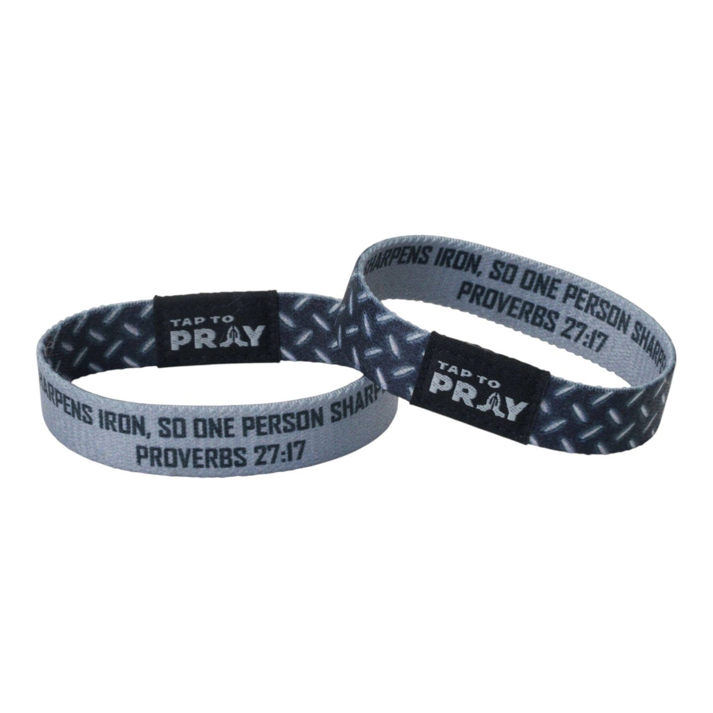 Tap To Pray® Wristband – Iron Sharpens Iron: Large