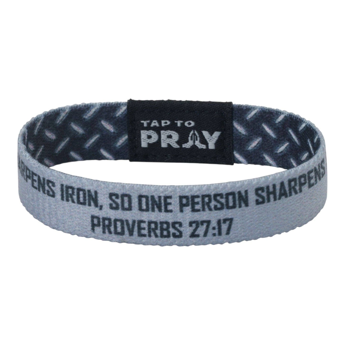 Tap To Pray® Wristband – Iron Sharpens Iron: Large