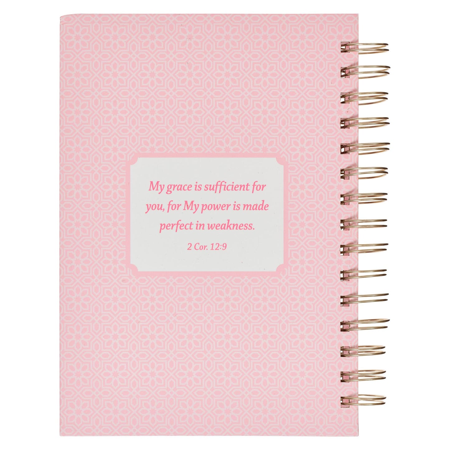 Journal Wirebound Pink My Grace 2 Cor. 12:9