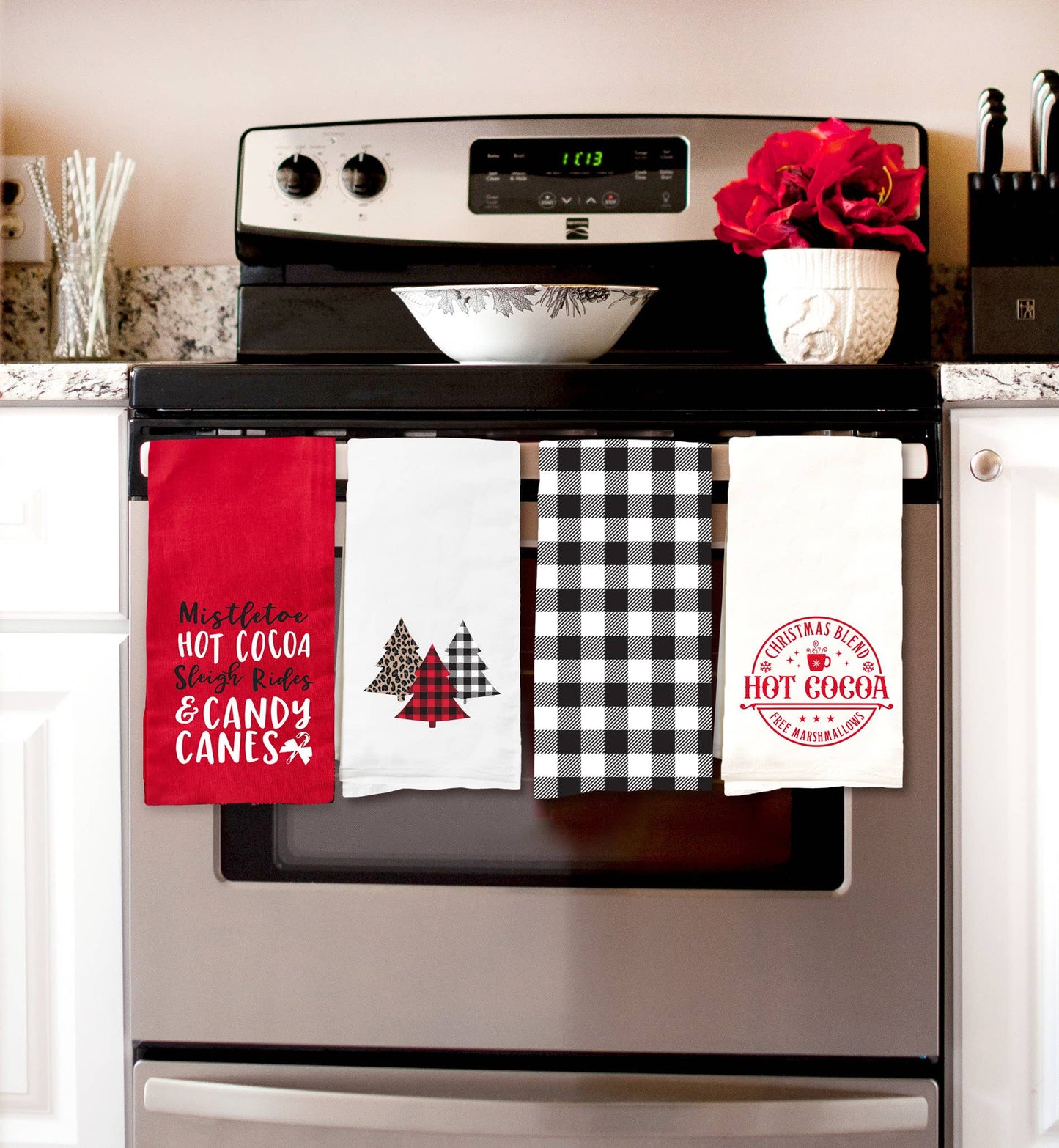 Candy Canes Hand Towel