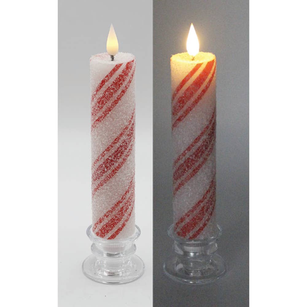 Thick Frosty Candy Cane Taper