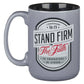 Mug Gray/Black Stand Firm 1 Cor. 16:13