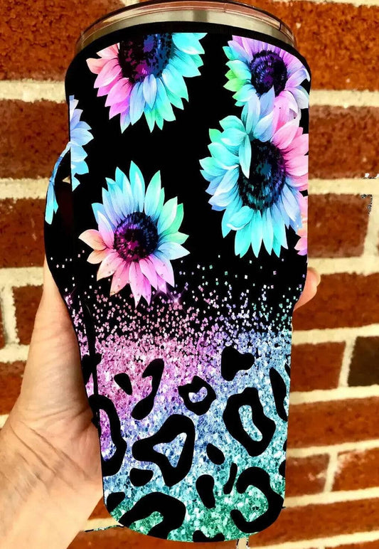 30 OZ Bright Sunflower Haze Insulated Cup Cover: 30 OZ