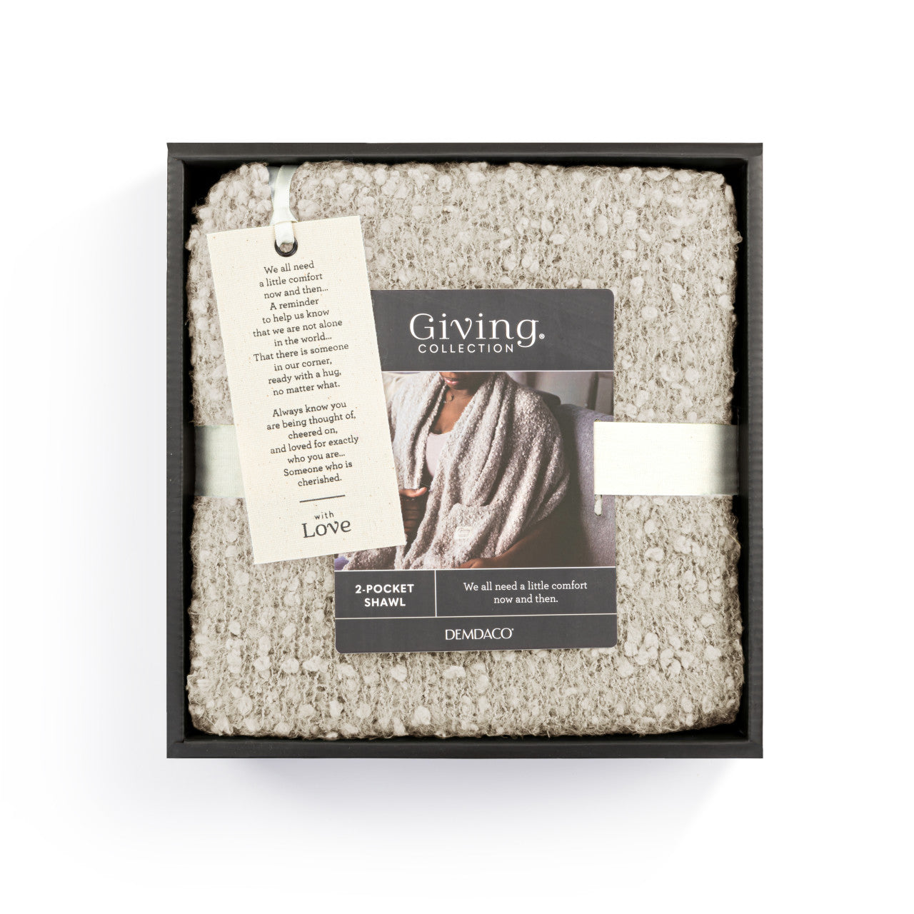 Giving Collection Cool Cream Giving Shawl With Pockets