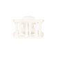 Open Coconut White Petite Hair Clip