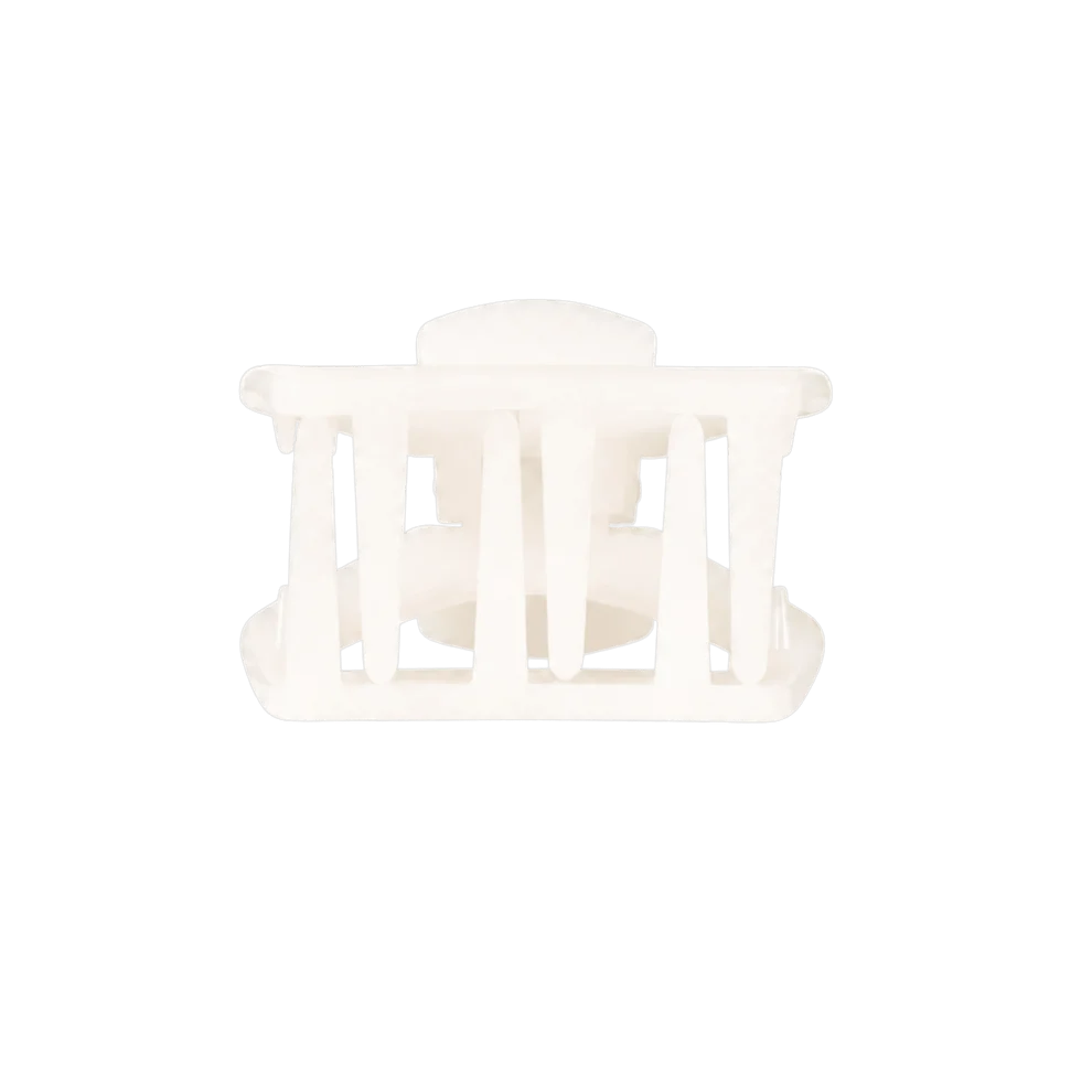 Open Coconut White Petite Hair Clip