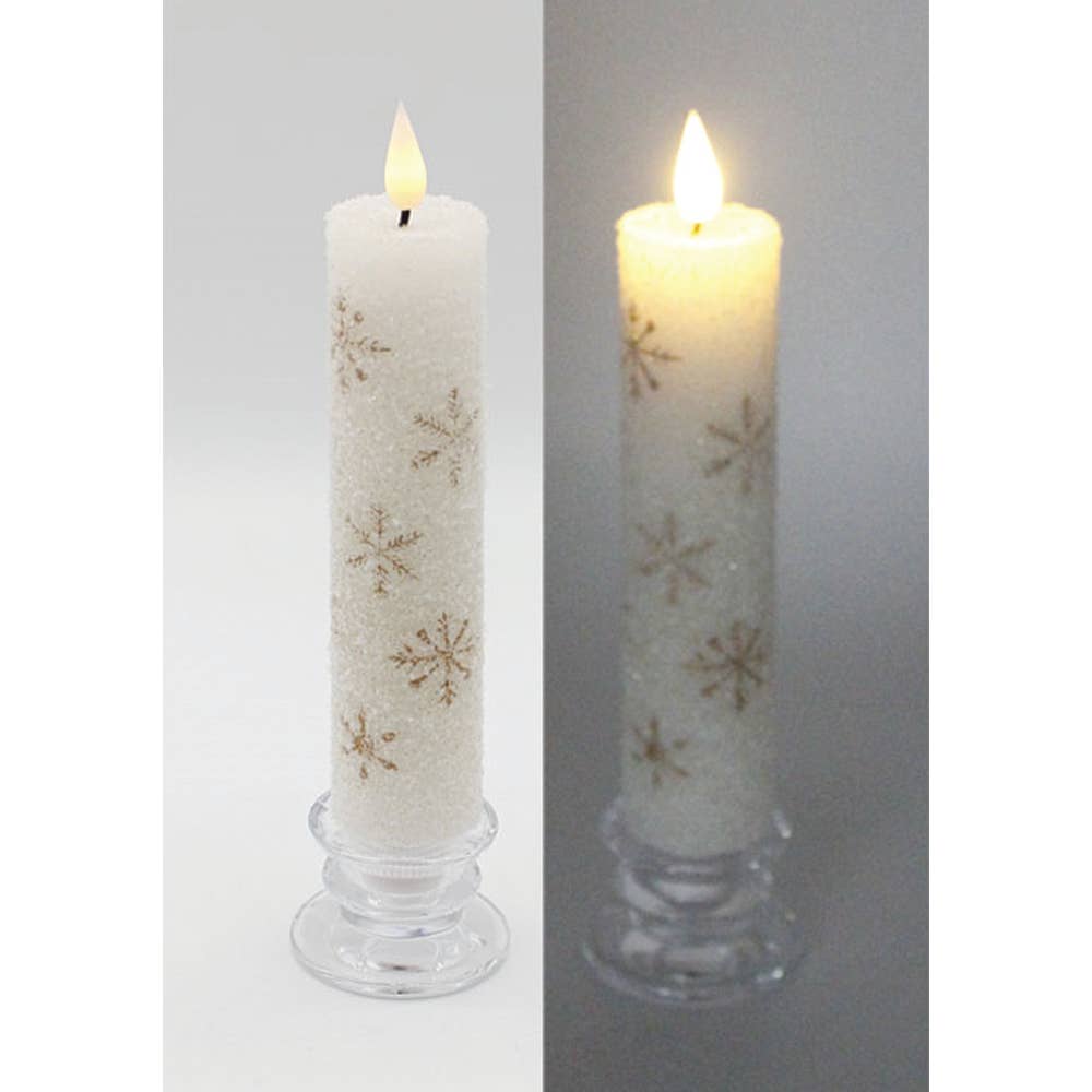 Thick Gold Snowflake Taper