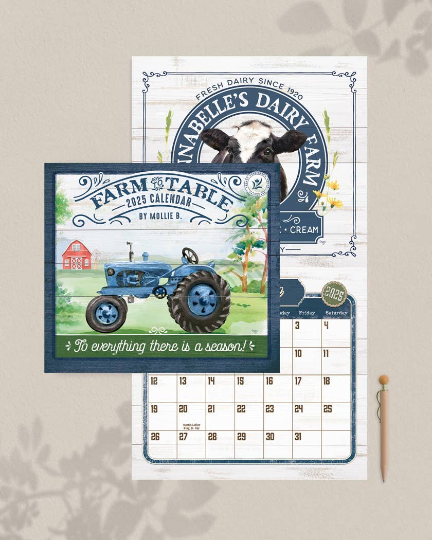 Farm to Table 2025 Wall Calendar