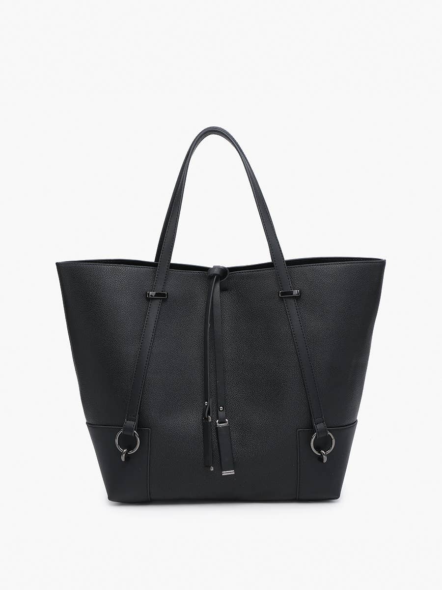 Kya Structured Tote w/ Contrast Trim