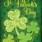 Lucky Shamrocks St. Patrick's Day House Flag 40" x 28"