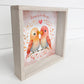 Love Is In The Air Love Birds 6x6" Wood Framed Sign