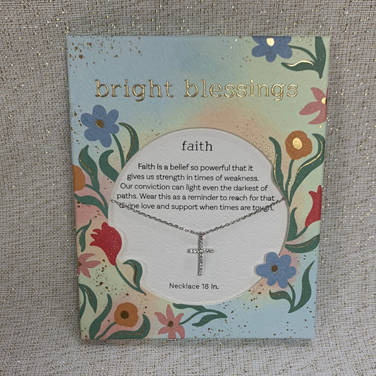 Bright Blessings Necklace - Faith (Cross)