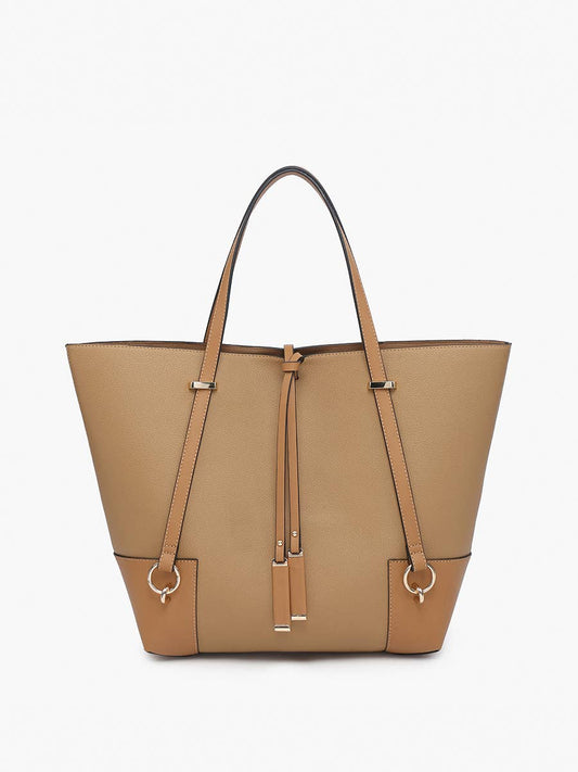 Kya Structured Tote w/ Contrast Trim