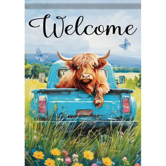 "Highland Truck" Dura Soft™ Garden Flag