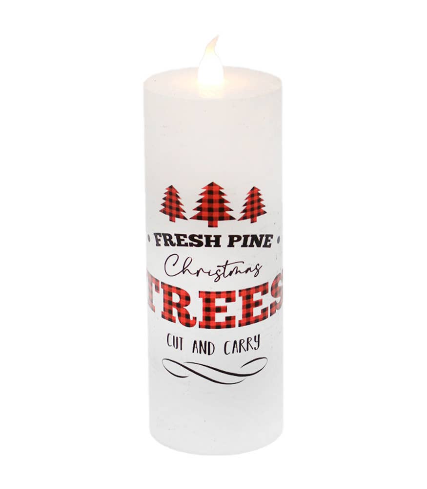 Christmas Trees Lodge Votive LED - 2 x 6 in