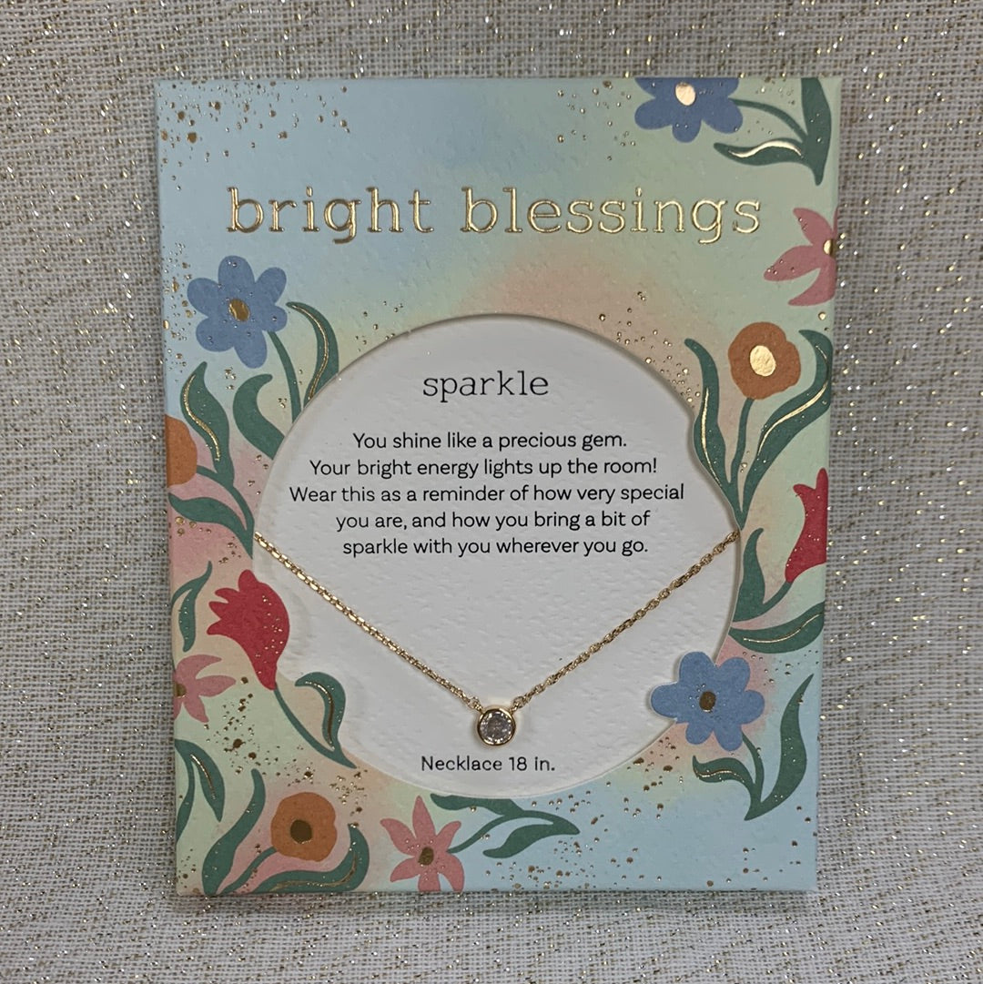 Bright Blessings Necklace - Sparkle (Gem)