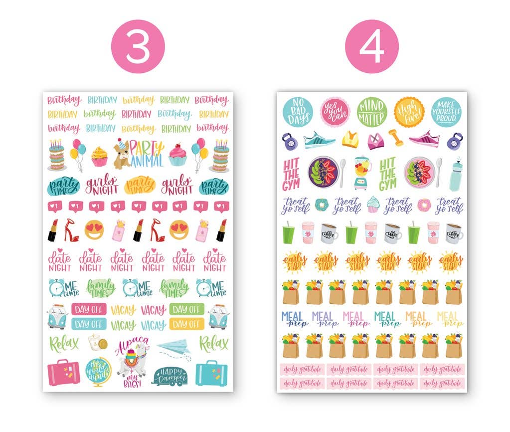 Planner Sticker Pack, Productivity V2