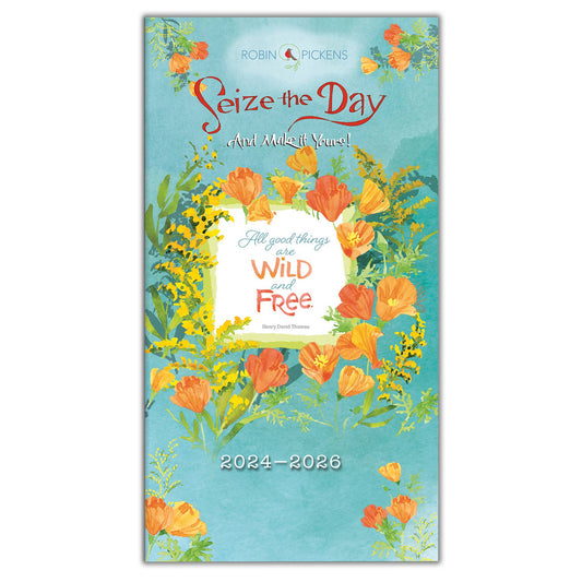 2025 Seize the Day Two-Year-Plus Pocket Planner: Lay-Flat Binding / Weekly / English
