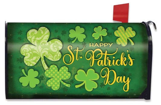 Lucky Shamrocks Mailbox Cover