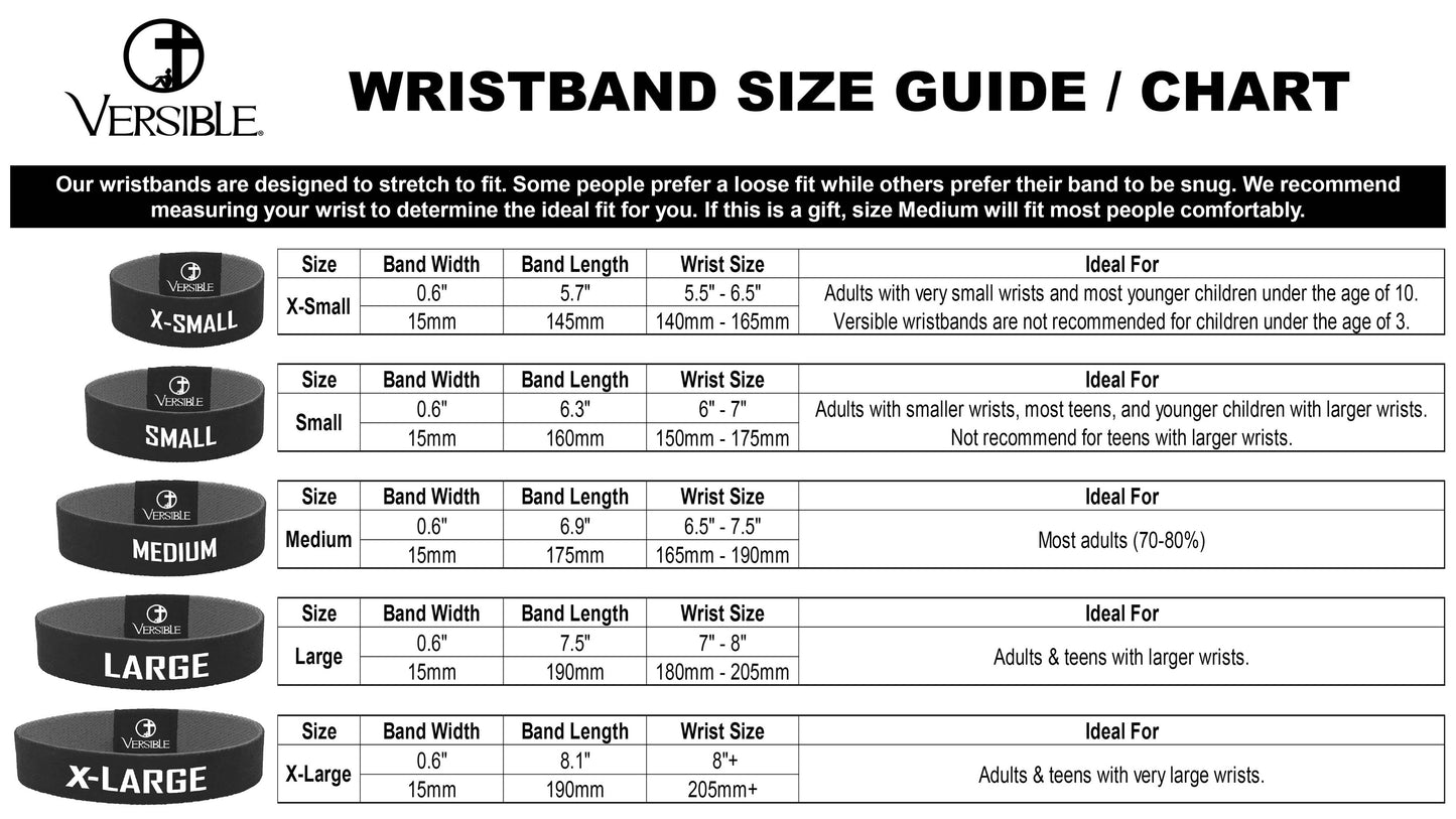 Tap To Pray® Wristband – Wildflower - Jesus Is Lord: Large