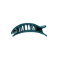 Teal With It Flat Round Hair Clip