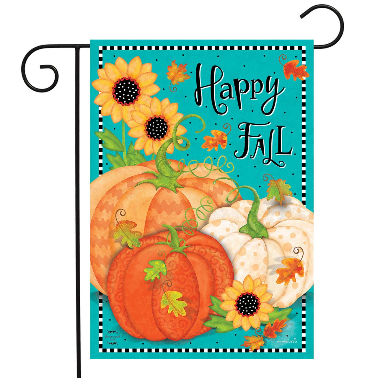 Whimsical Fall Primitive  Garden Flag