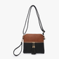 M1785 Tara Double Zip Crossbody/Wristlet: Mauve