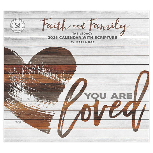 Faith and Family 2025 Wall Calendar