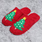 Christmas Tree Print Soft Home Indoor Floor Slippers
: M/L