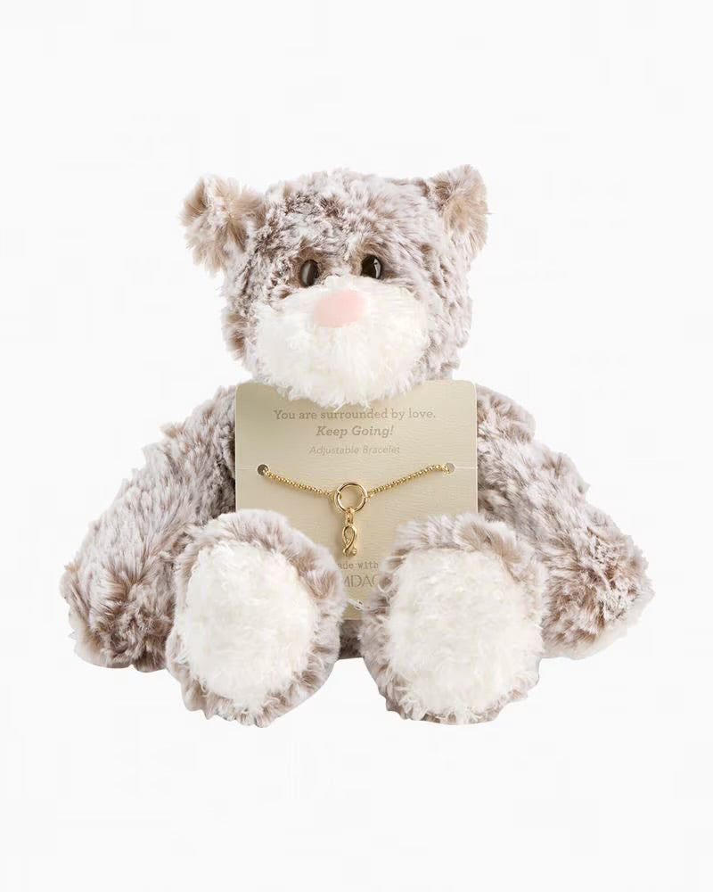 Mini Giving Bear with Ribbon Bracelet