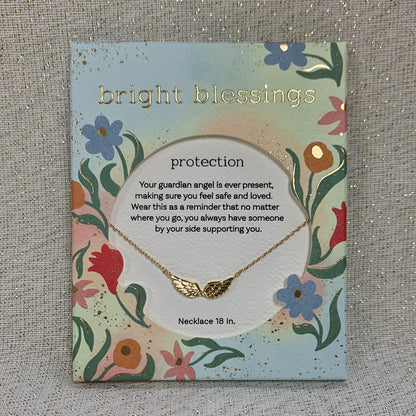 Bright Blessings Necklace - Protection (Angel Wings)
