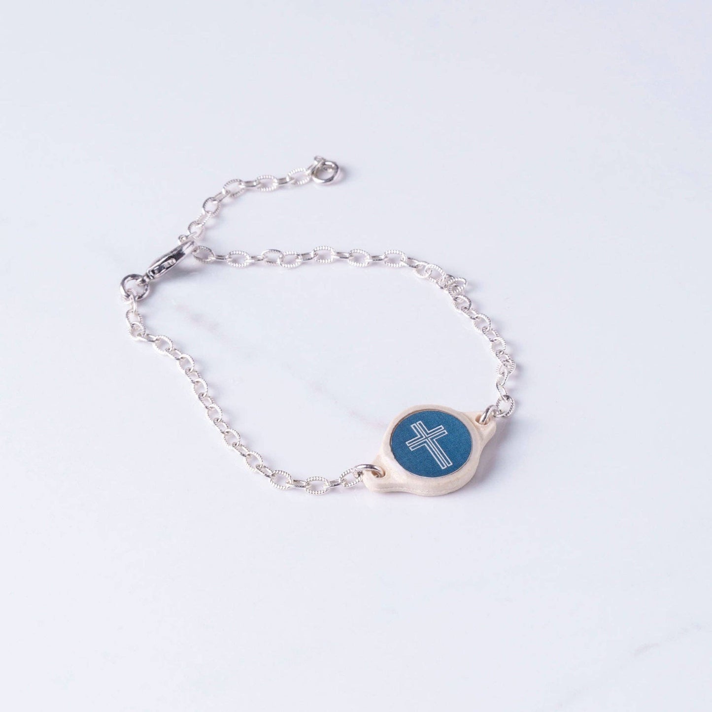 Tap To Pray® Survivor Series Bracelet: Coral + Cross