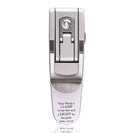 Silver - Psalm 119:105 Hydraulic Pop-up Booklight