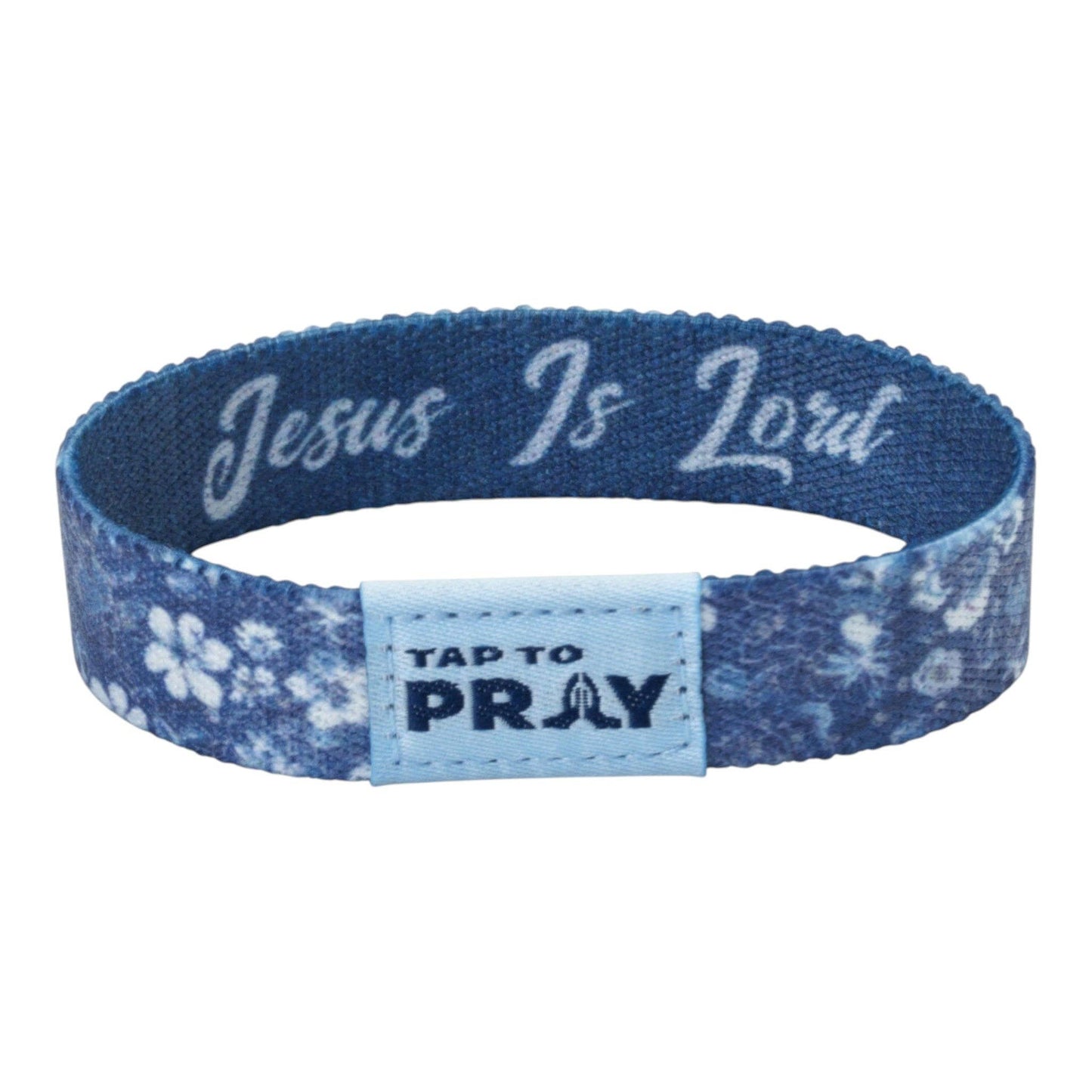 Tap To Pray® Wristband – Wildflower - Jesus Is Lord: Large